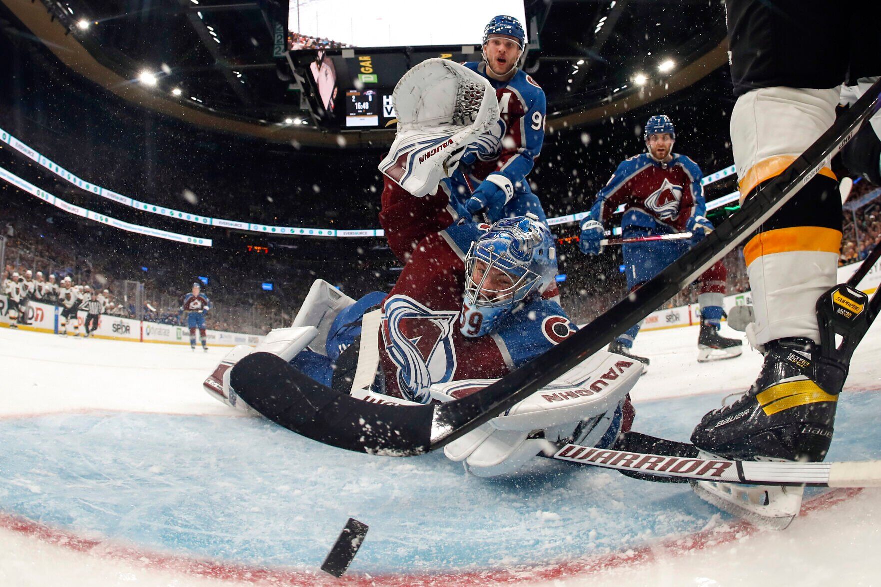 APTOPIX Avalanche Bruins Hockey